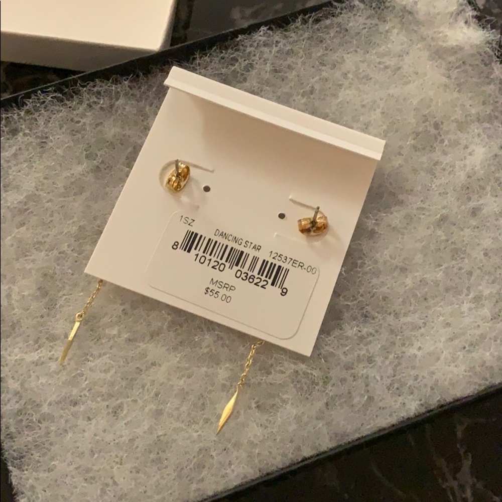 Jules Smith Dancing Star 14k Goldplated Earrings - Picture 7 of 8